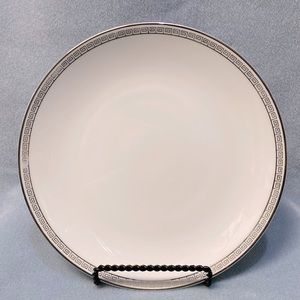 2-NORITAKE SILVER GREEK KEY NORITAKE CHINA PATTERN 5941 2-Salad Plates